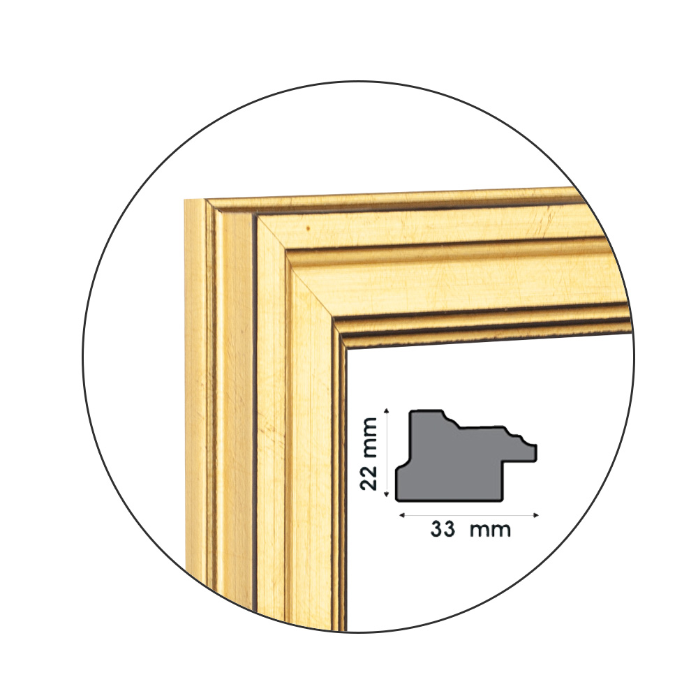 Ramă pentru puzzle "Streaks" - până la 1000 piese / Auriu